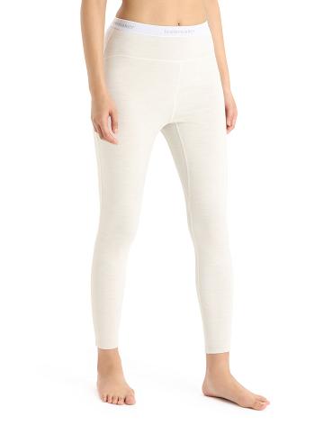 Legginsy Icebreaker 15.5 Merino Thermal Damskie Białe | PL 1410PJJQ